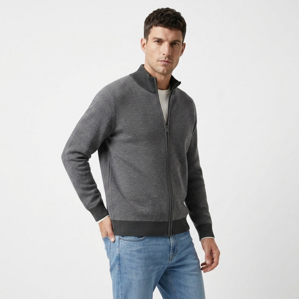 Sterling - Cashmere Wool Zip Jacket