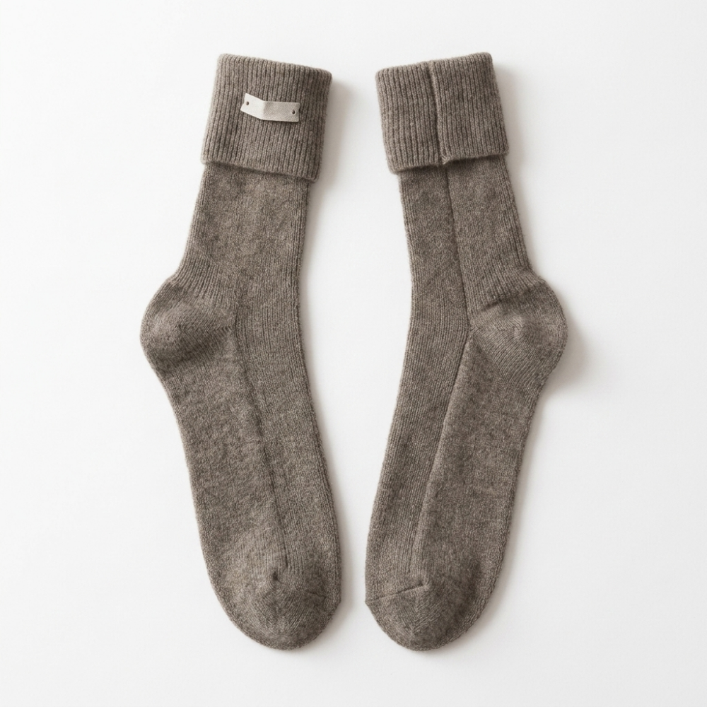 Brookline - Wool Crew Socks — Khaki