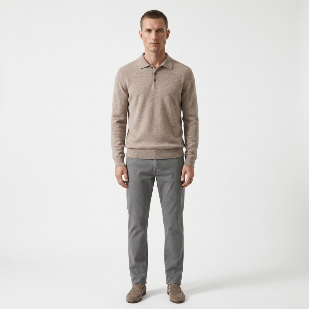 Theo – Wool Knit Polo