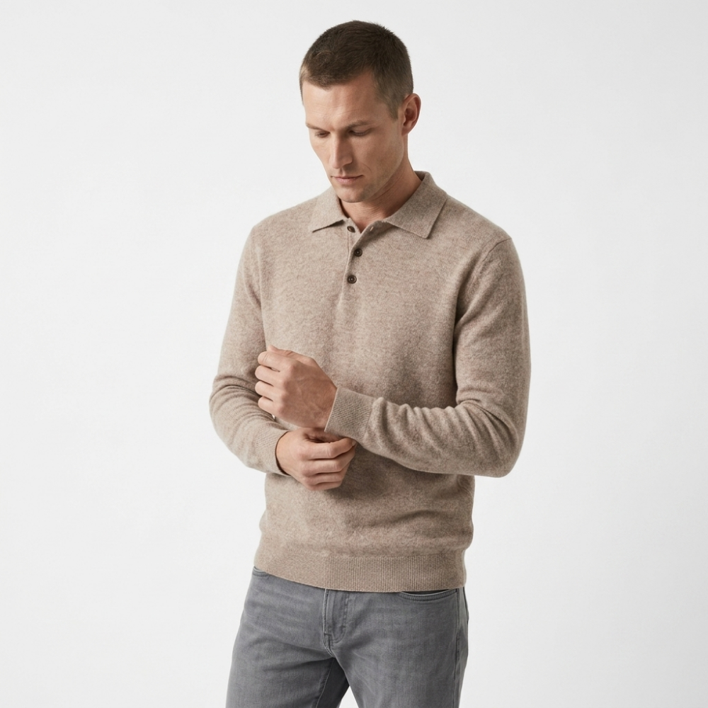 Theo – Wool Knit Polo
