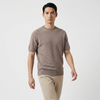 Milo – Wool Knit T-Shirt — Gray