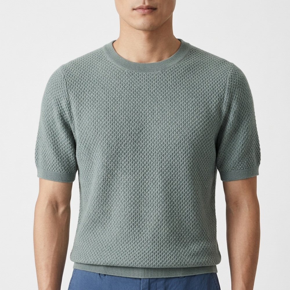 Crestwood - Wool Textured Knit Tee