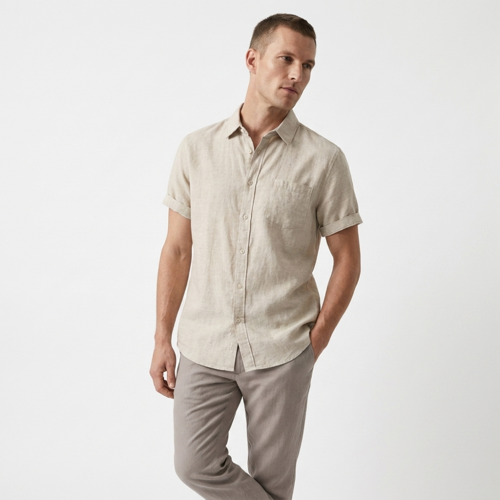 Coastline - Linen Short Sleeve