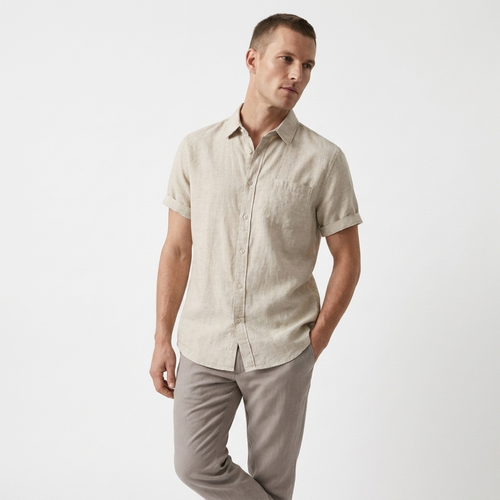 Coastline - Linen Short Sleeve