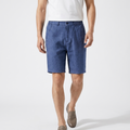 Marlow - Linen Shorts — Blue