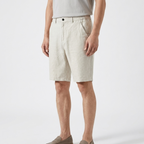 Marlow - Linen Shorts — Light Beige