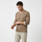 Elden – Two-Tone Long Sleeve — Tan