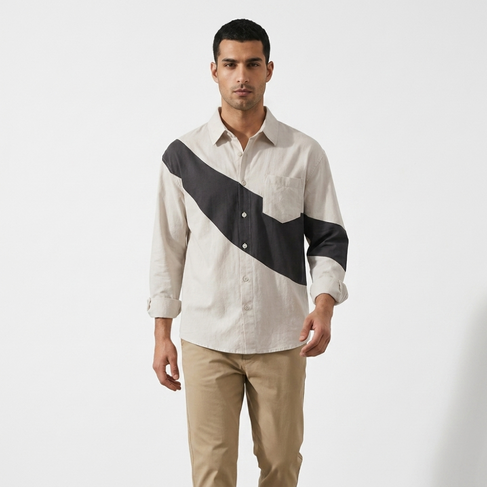 Zephyr - Cotton Shirt — Light Grey