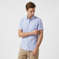 Seaway - Cotton Stripe Shirt — Blue
