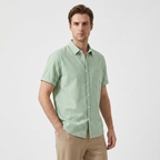 Seaway - Cotton Stripe Shirt — Green