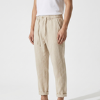 Harlan – Cotton Pants — Beige