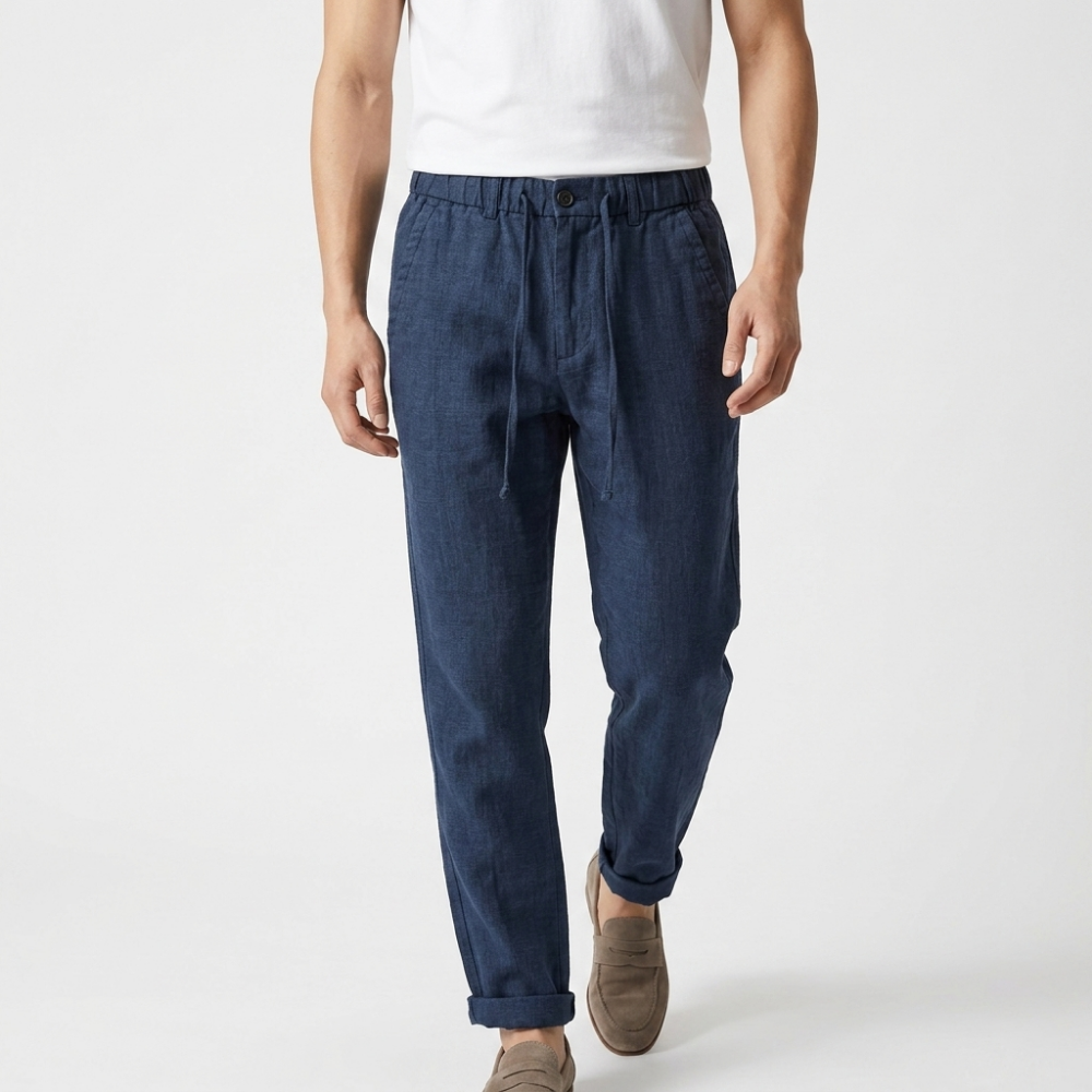 Harlan – Cotton Pants — Royal Blue