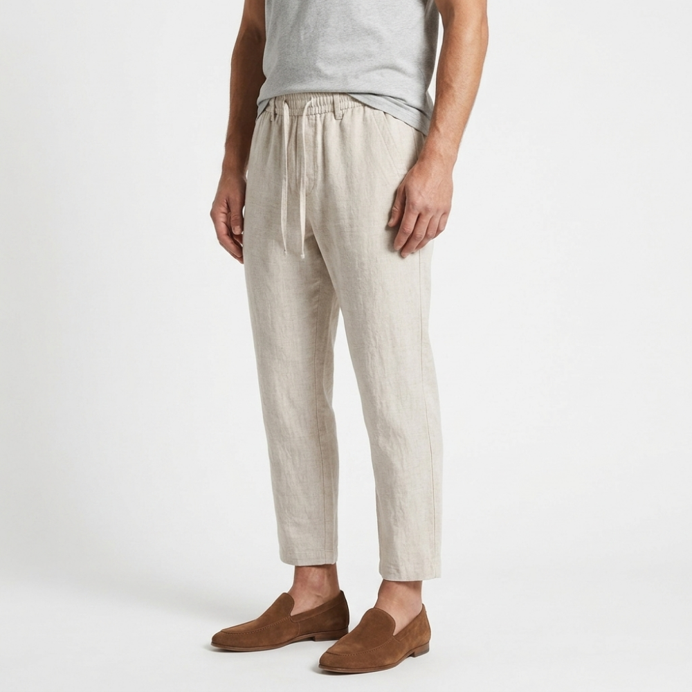 Vaughn – Natural Fiber Pants — Beige