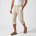 Julian – Cropped Pants — Beige