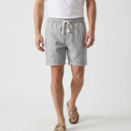 Taylor - Linen Shorts — Gray