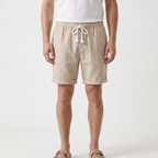 Taylor - Linen Shorts — Light khaki