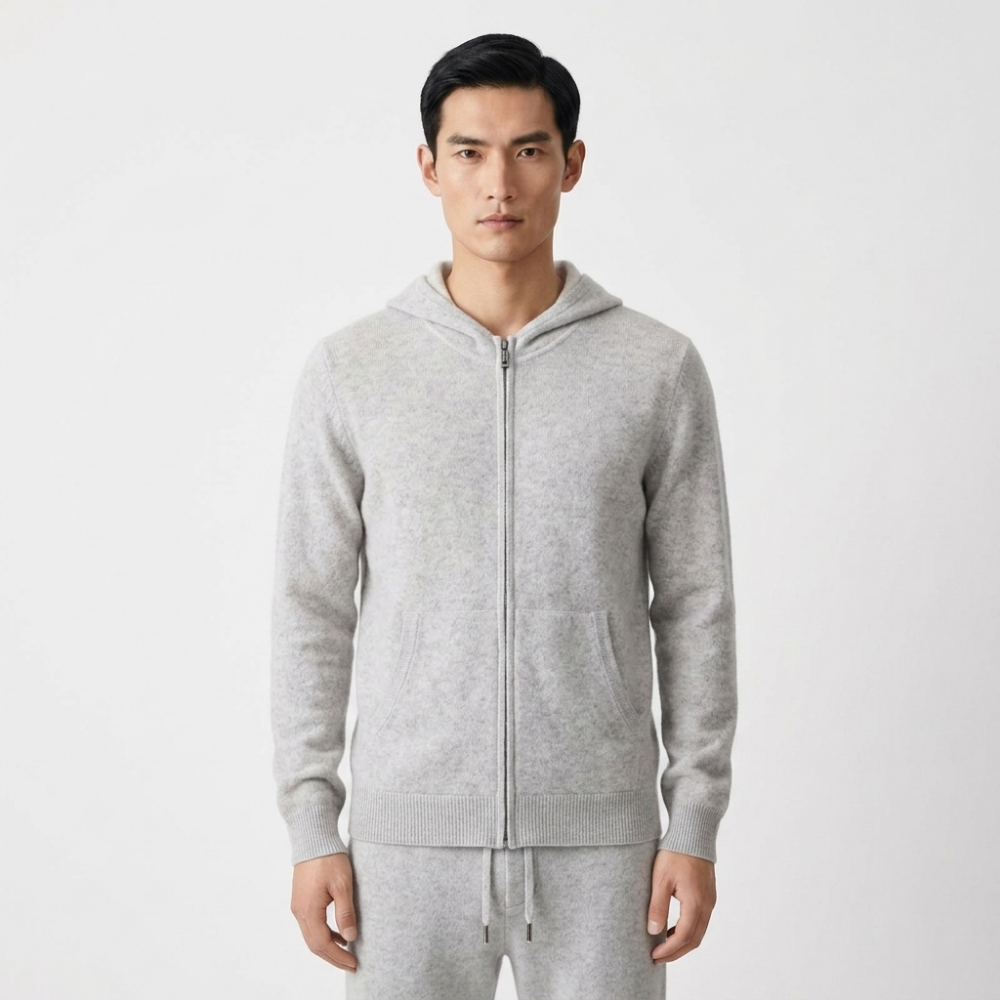 Ravine – Cashmere Wool Hoodie — Gray