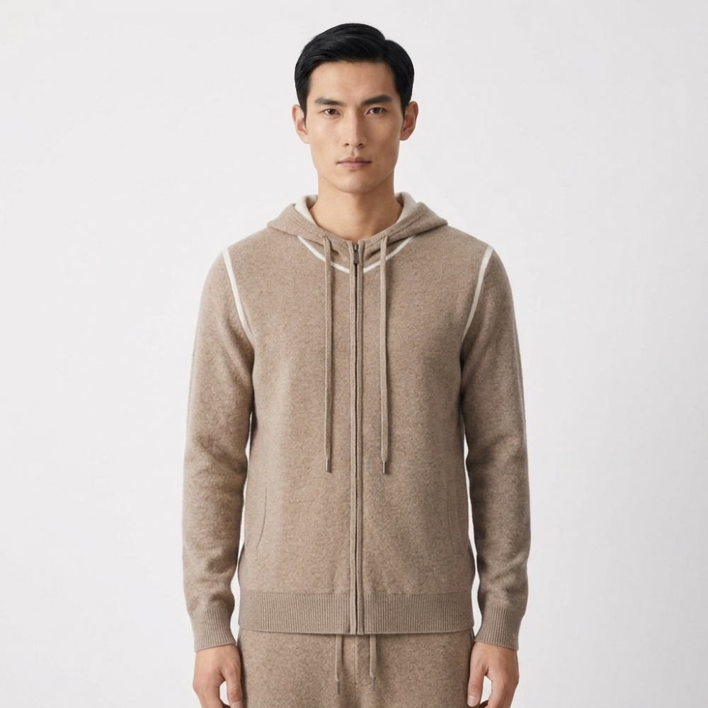 Ravine – Cashmere Wool Hoodie — Tan