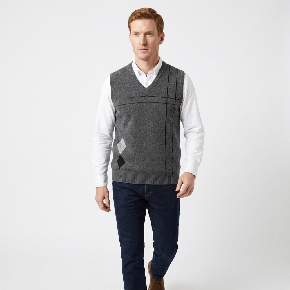 Carver – Wool Vest — Dark Gray
