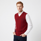 Carver – Wool Vest — Red