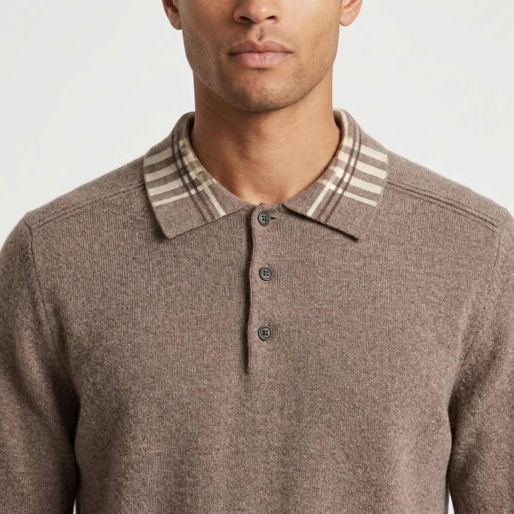 Barron – Wool Polo Sweater