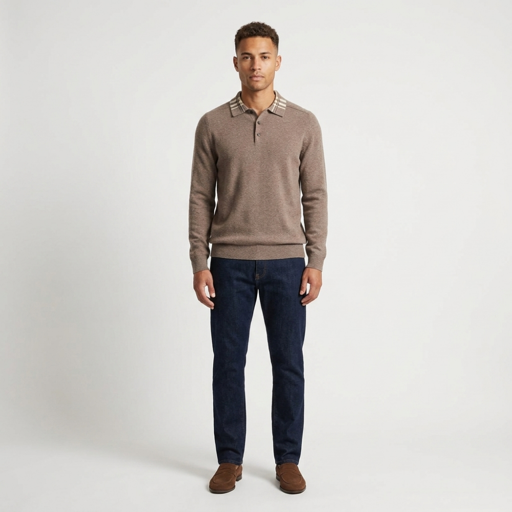 Barron – Wool Polo Sweater