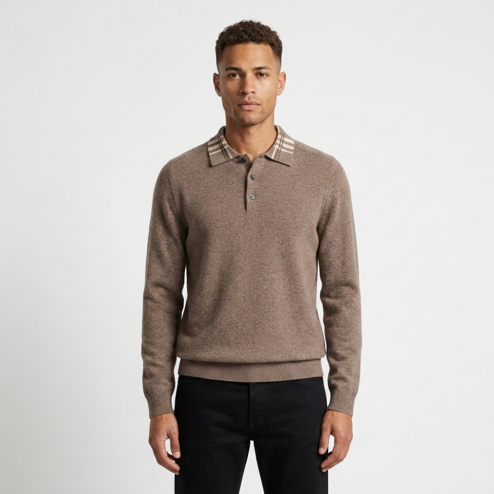 Barron – Wool Polo Sweater