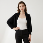 Corinne – Wool Shawl — Black