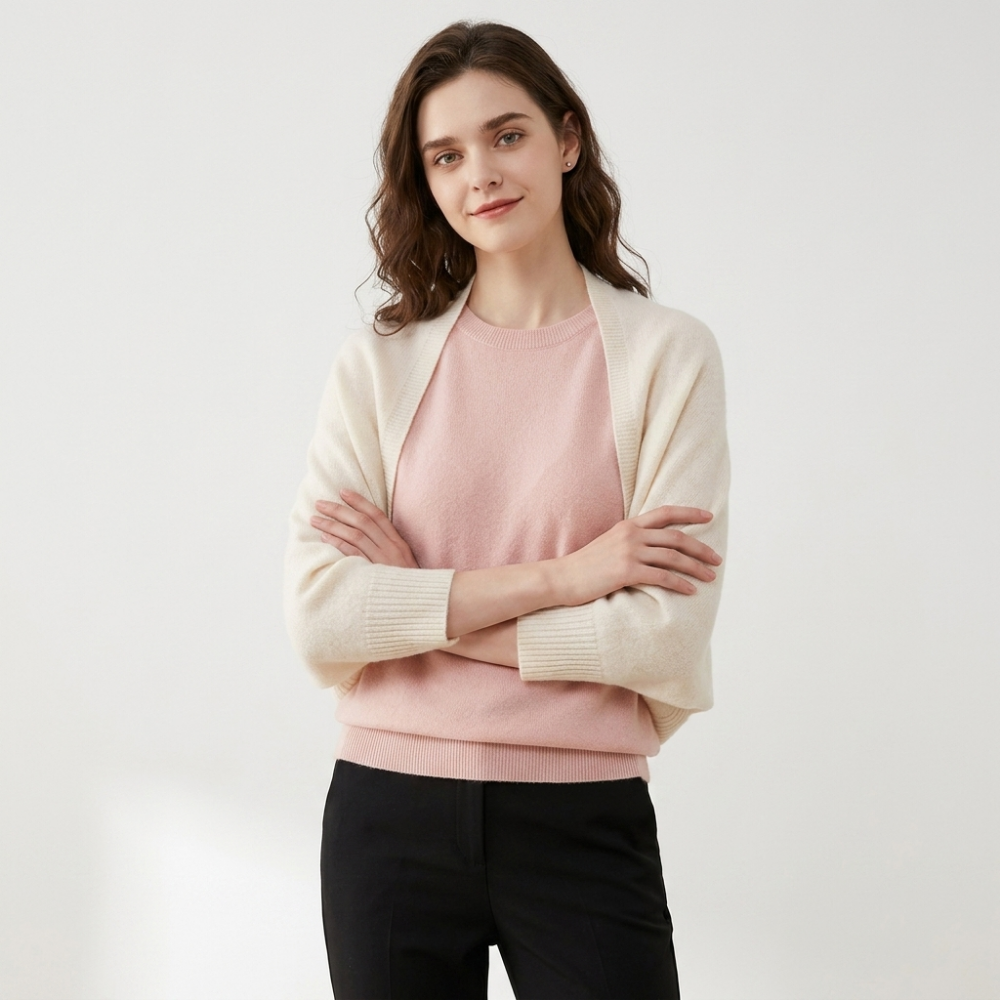 Corinne – Wool Shawl — White