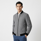 Wexler – Wool Zip-Up Jacket — Gray