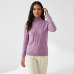Harborweave – Cashmere Turtleneck — Purple