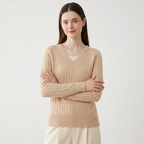 Loomridge – Cashmere Sweater — Beige