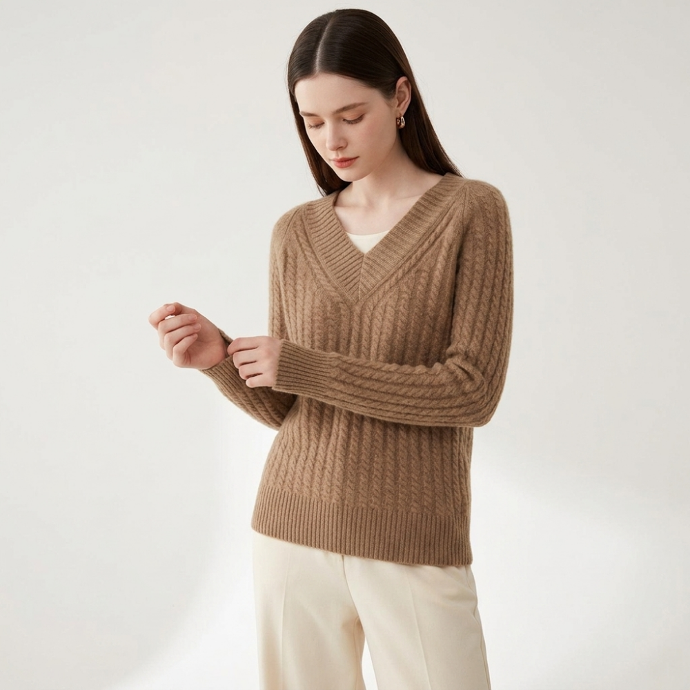 Loomridge – Cashmere Sweater — Caramel