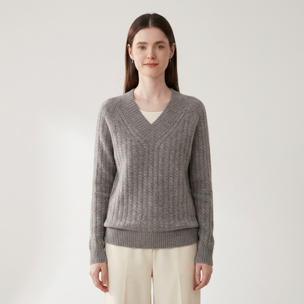 Loomridge – Cashmere Sweater — Gray