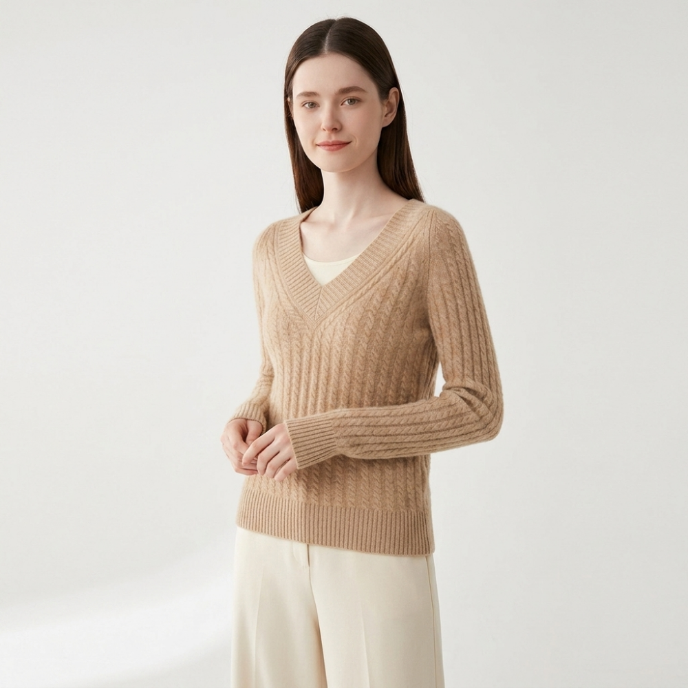 Loomridge – Cashmere Sweater — Khaki