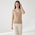 Loomridge – Cashmere Sweater — Light khaki