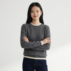 Hollow – Cashmere Crewneck — Gray
