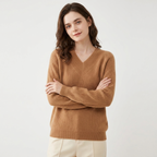 Skyloam – Cashmere Wool Sweater — Caramel