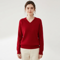 Skyloam – Cashmere and Wool Blend V-Neck Sweater