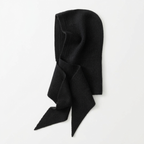 HarborVeil – Cashmere Wool Hood — Black