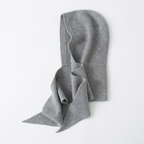 HarborVeil – Cashmere Wool Hood — Gray