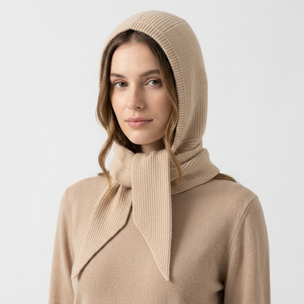 HarborVeil – Cashmere Wool Hood