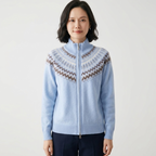 Windward – Cashmere Wool Cardigan — Light Blue