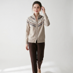 Windward – Cashmere Wool Cardigan — Light khaki