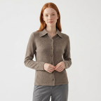 Loomstead – Cashmere Wool Cardigan — Mocha