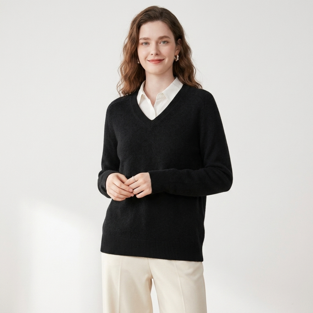 Cliffhaven – Cashmere Wool Sweater — Black