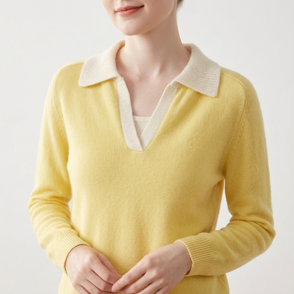 Equinox – Cashmere Wool Polo Sweater
