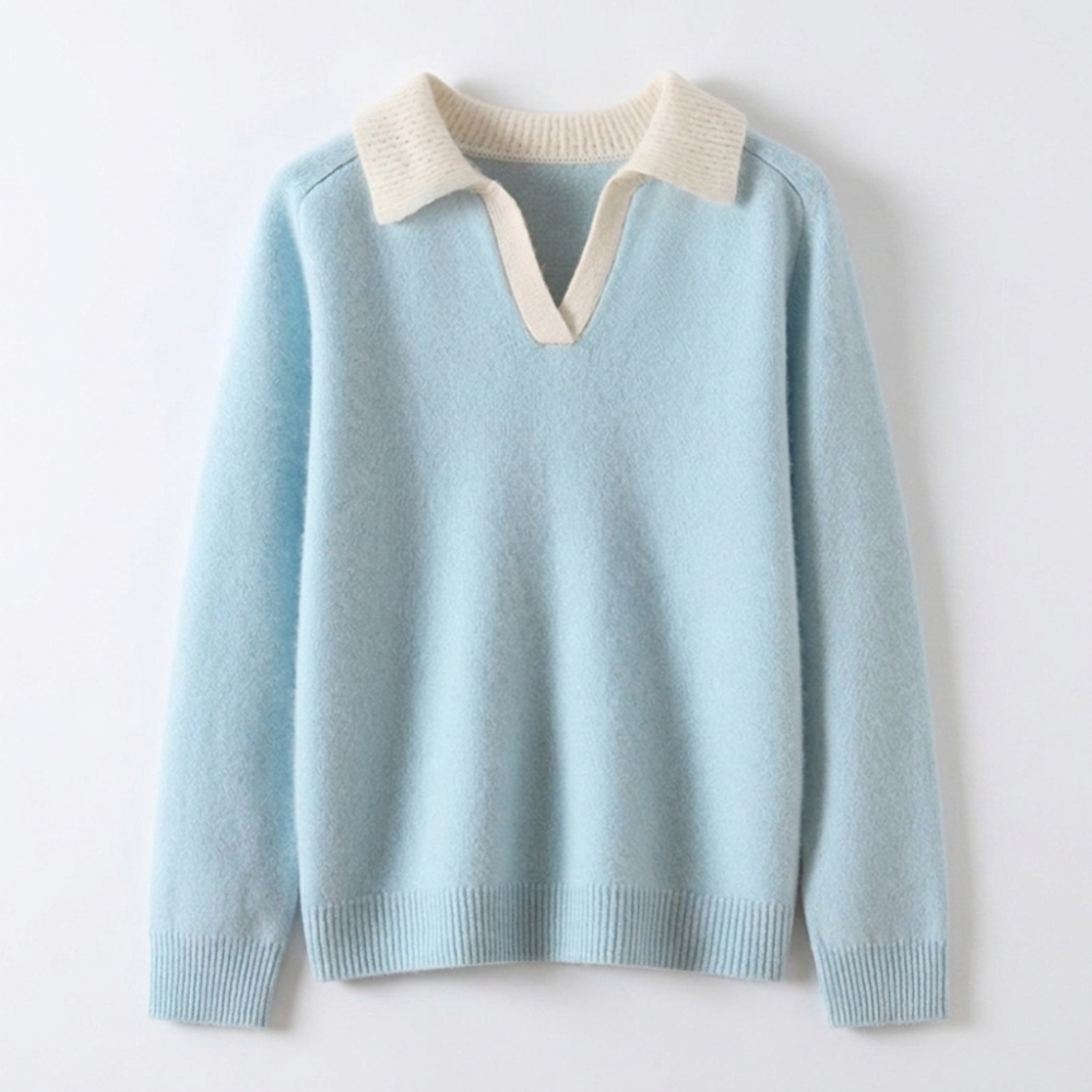 Equinox – Cashmere Wool Polo Sweater