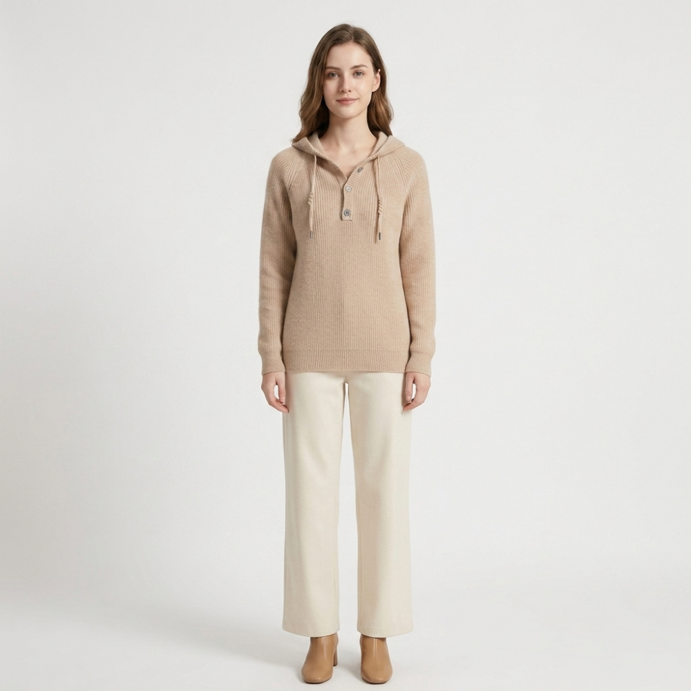 Loomhaven – Cashmere Wool Hooded Cardigan