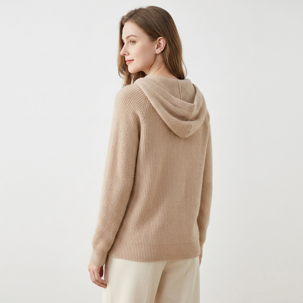 Loomhaven – Cashmere Wool Hooded Cardigan